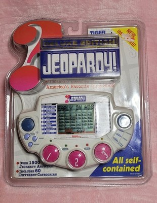 New JEOPARDY Hand Held Electronic Game DELUXE Edition Tiger 1999 New Sealed