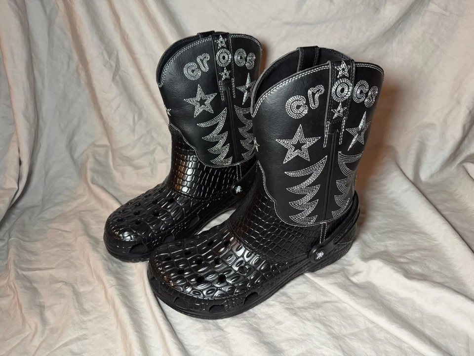 Crocs Bota de Vaquero Clásica Talla Hombre 9 Mujer’s 11 Nueva con Etiquetas Sin Caja Crocktober 2023 Foto 3 de 4