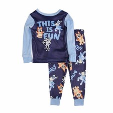 NWT Boys Size 8 Bluey Two Piece Pajama Set Long Sleeve With Pants