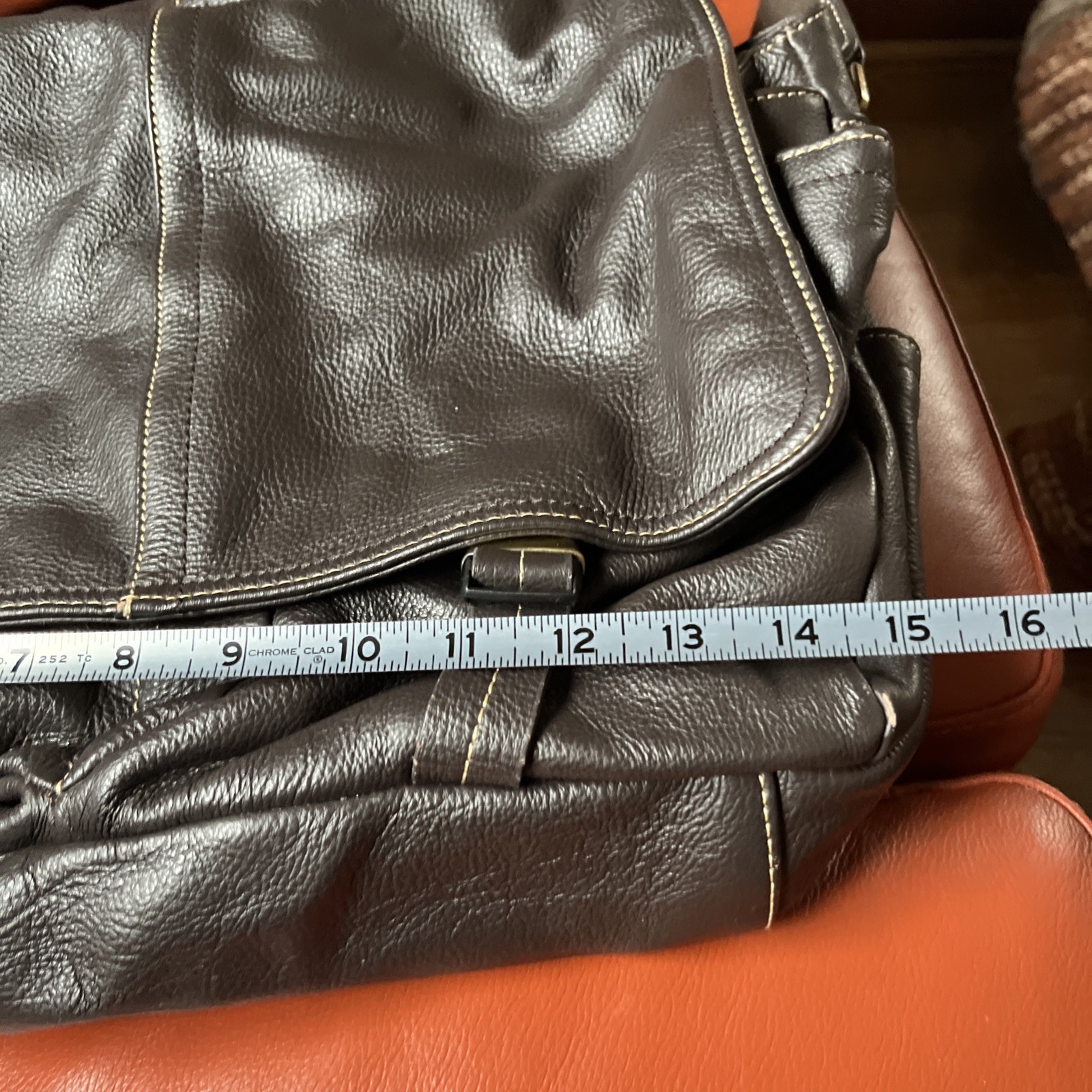 Ameri Leather Briefcase Satchel Messenger Laptop … - image 5