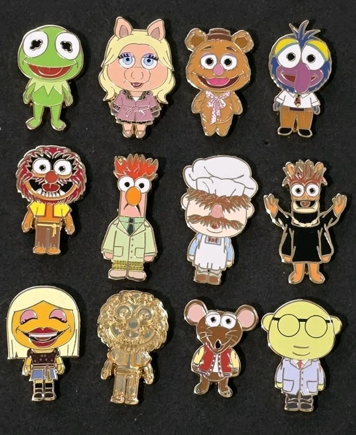 PALM Disney Pink ala Mode Muppets COMPLETE Mystery Pin Set w/ LE 100 Chasers