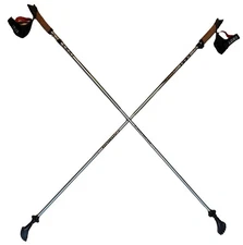 LEKI Nordic Walking Ultra ALU Carbon HTS 6.0 Series Poles Gray 120cm/48in