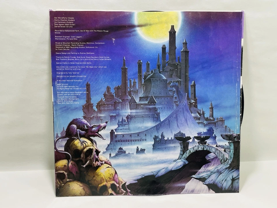 Nazareth ♫ No Mean City ♫ Rare 1979 A&M Records Promo Monarch LP NM Vinyl - Image 2 of 4