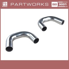 2x Verbindungsrohre Auspuff für PORSCHE 986 Boxster 2.5 Endtopf KAT V2A
