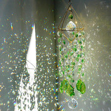 Crystal Suncatcher Glass Wind Chimes Style Sun Catchers Indoor Window Rainbow Pr