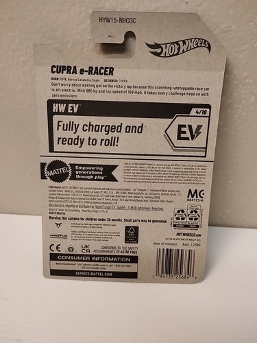 Hot Wheels CUPRA e-RACER Purple 4/10 72/250 2025 Case C EV CAR - Picture 4 of 4