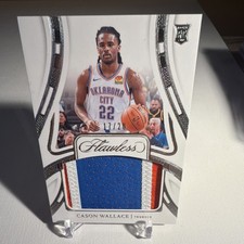 Panini 2023-24 Flawless Patches Cason Wallace  Patch Rookie Game Worn /20 