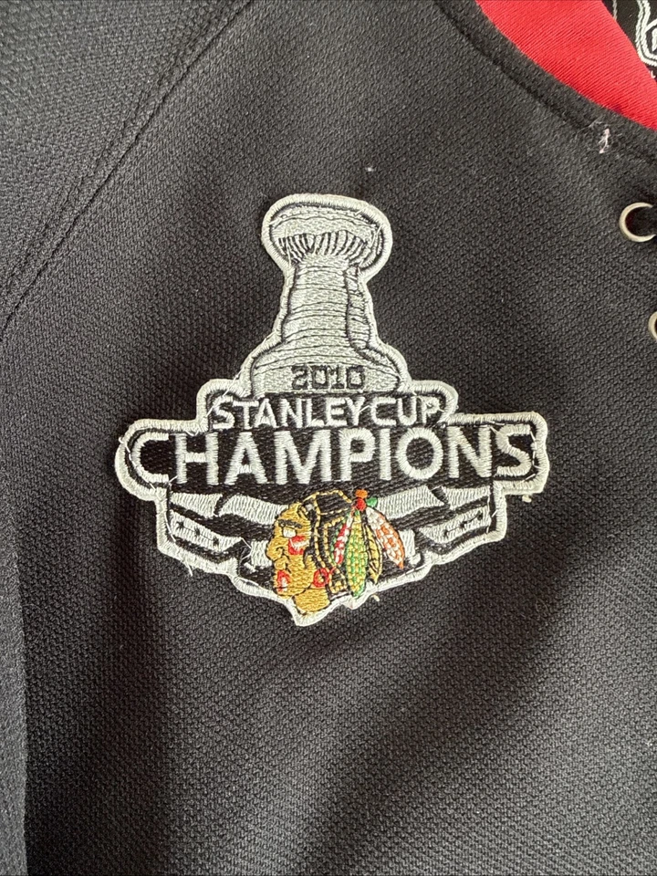 Men’s Reebok Duncan Keith #2 Chicago Blackhawks 2010 Stanley Cup Black Sz 52 - Image 3 of 4