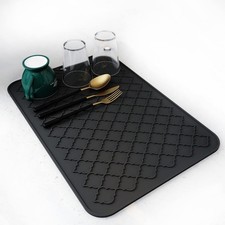 -Dish Drying Mats for Kitchen Counter-Silicone Dish Drying Mat-Kitchen Dish