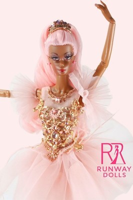 2026 Runway Dolls: ''The Pink Swan-Scene 2'' Miss B.M Roberts 12.5'' Custom Fashion