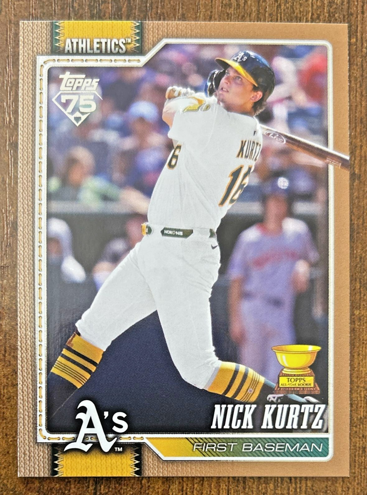 NICK KURTZ (#'d 593/2026) - 2026 Topps Rookie Gold Cup #97 - A's