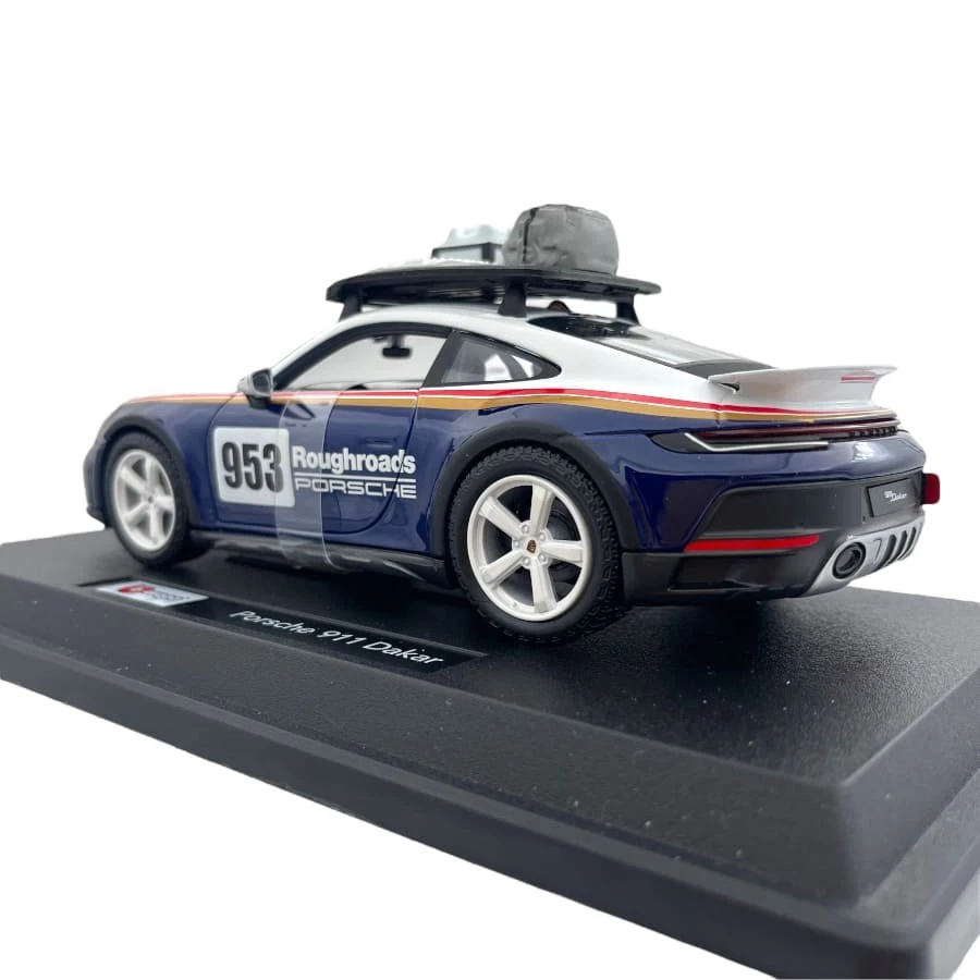 Modellino Auto Bburago 1/24 Porsche 911 Dakar #953 2023 - Immagine 4 di 4