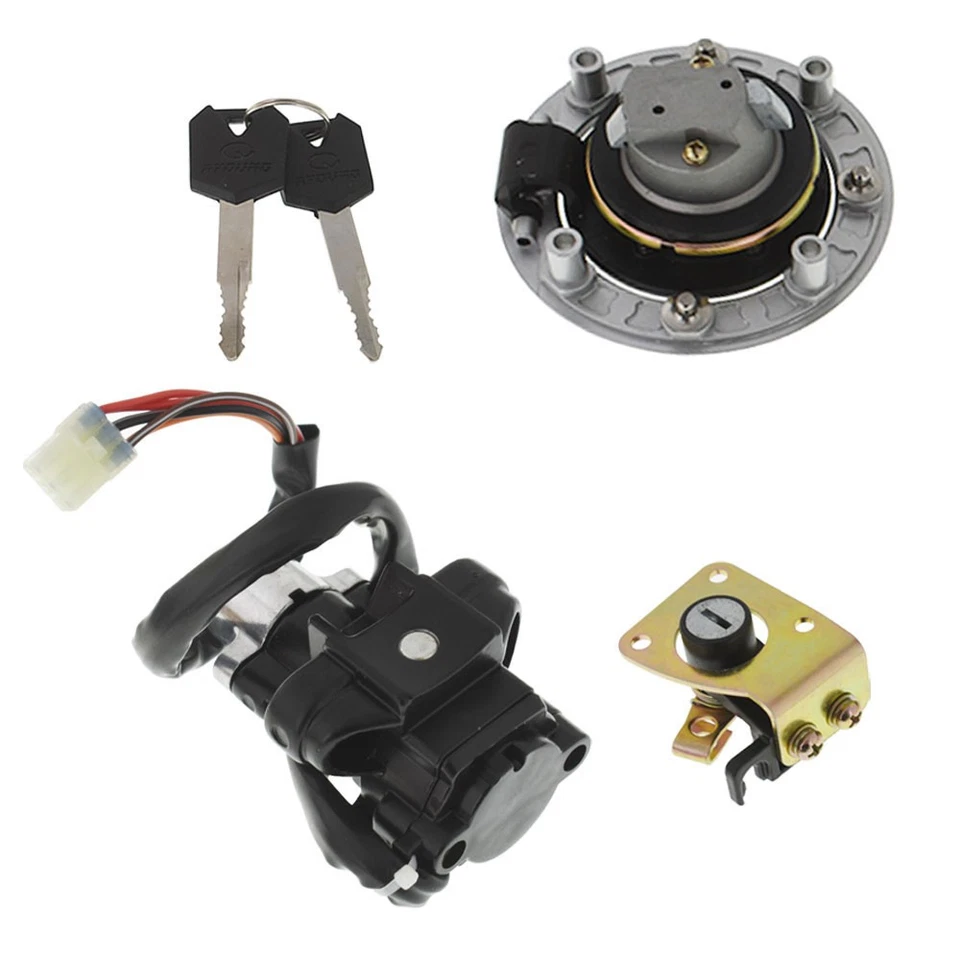 Interruptor de encendido para Suzuki Katana 600 750 1998-2006 tapa de combustible llaves de bloqueo de asiento Foto 3 de 4