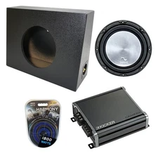 Universal Regular Standard Cab Harmony A122 Single 12" Rhino Sub Box & CXA800.1