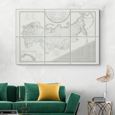 1827 Map of Russian Empire   Provinces, Borders & Tsarist Geography Print