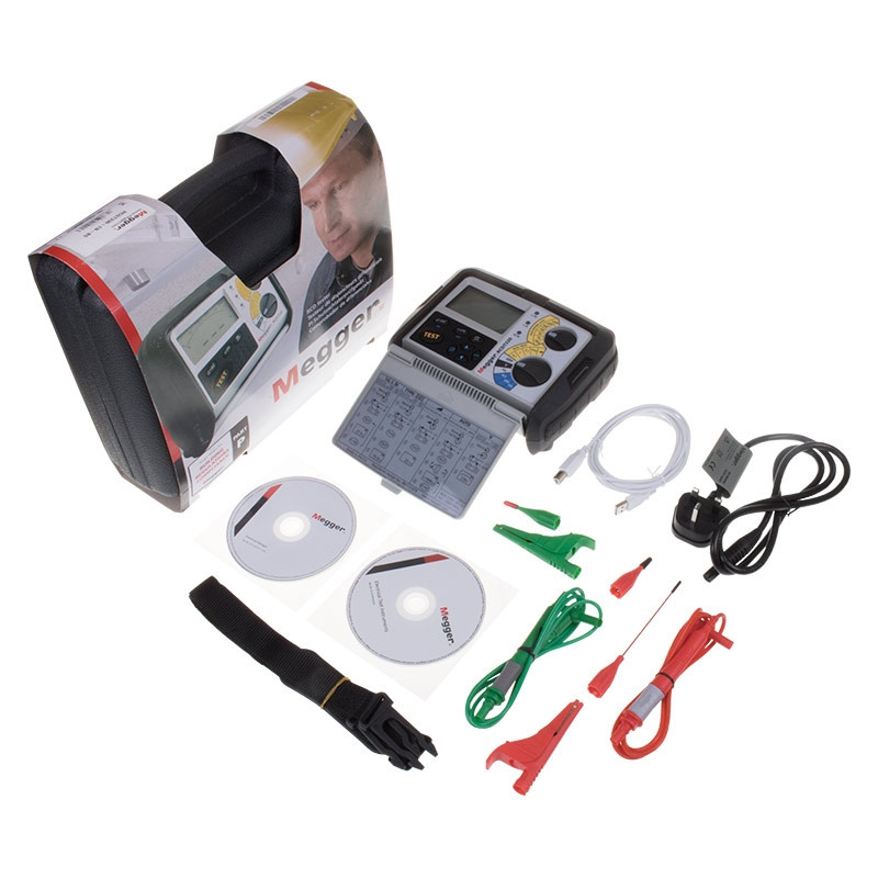 Megger RCDT330 Residual Current Device Tester - RCD testing, storage/download