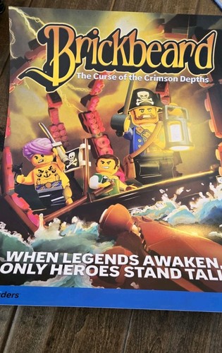 2025 SDCC COMIC CON EXCLUSIVE LEGO BRICKBEARD CURSE OF CRIMSON DEPTHS POSTER