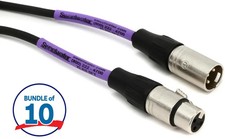 Pro Co EXM-5 Excellines XLR Female to XLR Male Patch Cable - 5 foot 10-pack