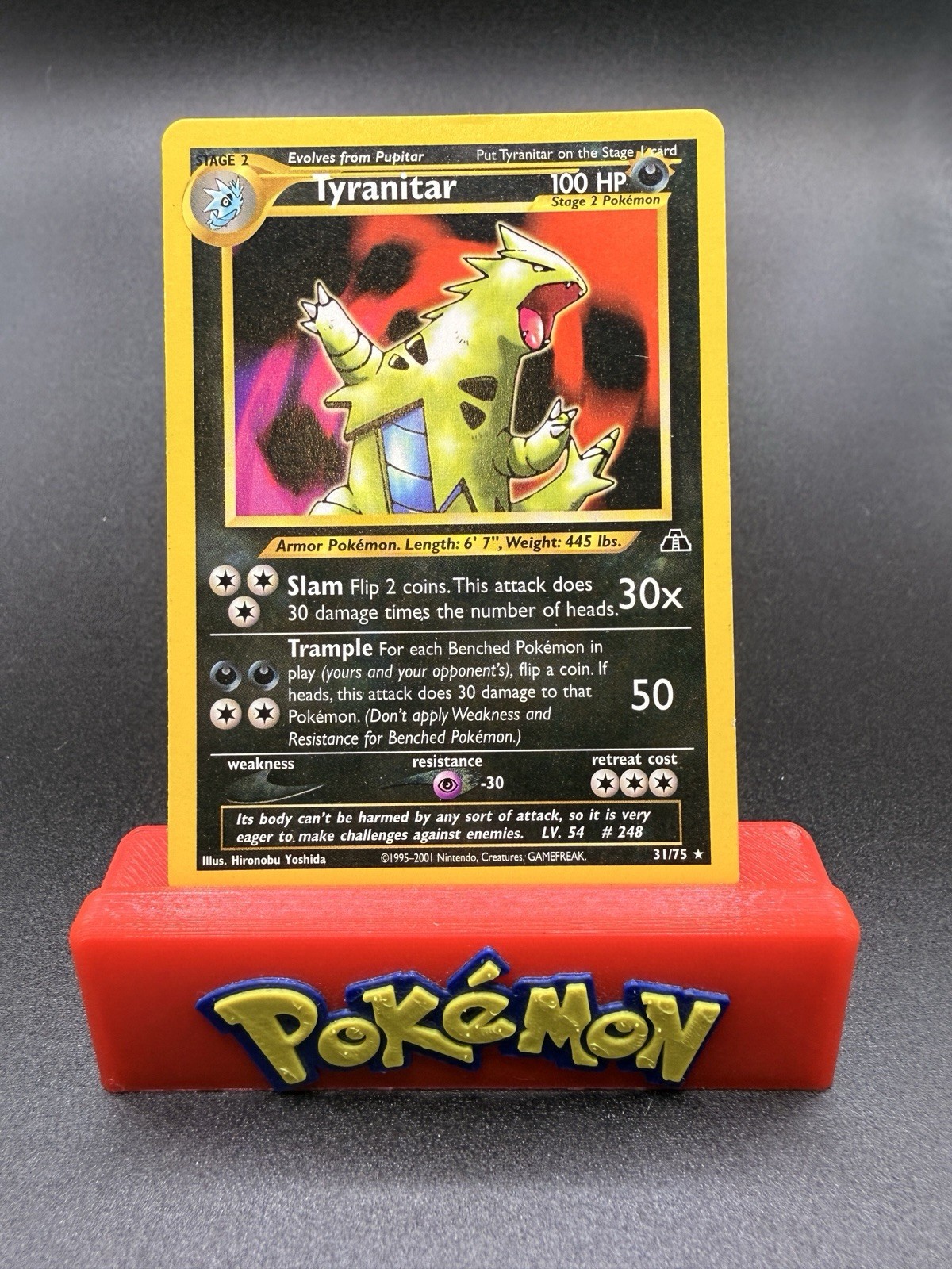 Pokemon Card Tyranitar 31/75 Neo Discovery Non Holo Rare WotC 349💎LP💎