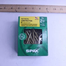 (116-Pk) Spax Wood Screws # 9 x 2-1/2"