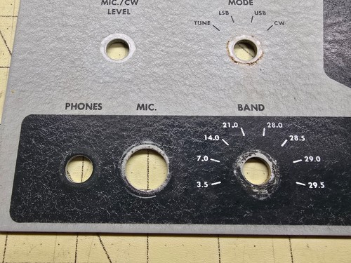 Heathkit HW-100 SSB Transceiver Radio Parts - Faceplate - Picture 6 of 19