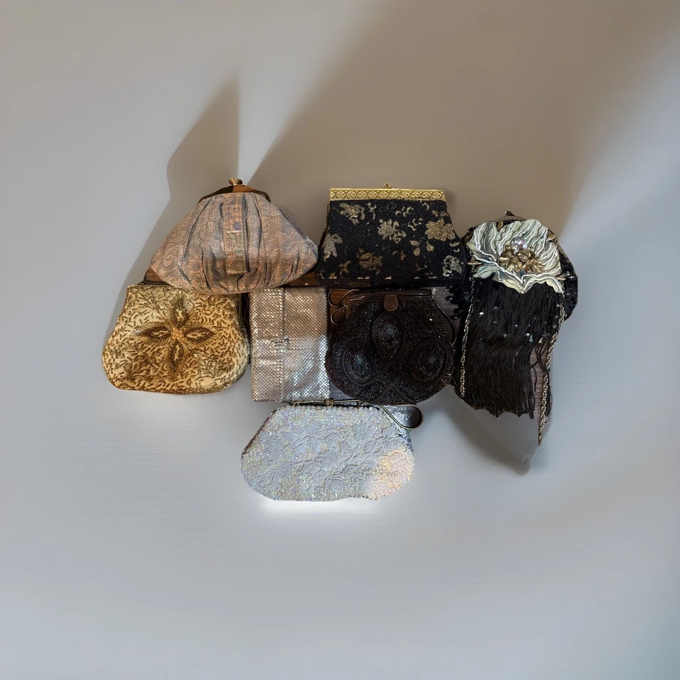 Lote De Colección De 7 Monederos De Noche Mezcla De Cuentas Marcas.  Foto 2 de 4