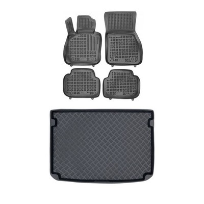 Rezaw-Plast Floor Mats for Mini Cooper Clubman F54 2016 2024 PE Cargo Liner Blk