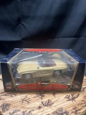 Burago Special Collection DieCast 1957 Beige Mercedes Benz 300 SL Roadster