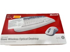 Microsoft Basic Wireless Optical Desktop Keyboard Mouse Set New In Box