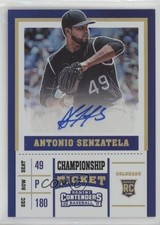 2017 Chronicles Contenders Rookie Championship Ticket 8/49 Antonio Senzatela 1u6