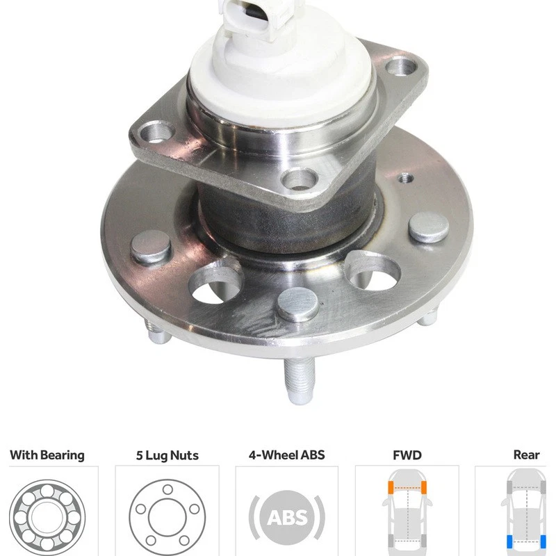 Buje de rueda compatible con 96-03 Chevrolet Lumina Monte Carlo Oldsmobile Cutlass Supreme Foto 2 de 4