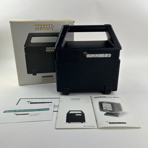 HUMMINBIRD WIDE 200 DX PORTABLE FISH FINDER & TRANSDUCER CASE