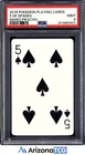 Pokemon 2016 Mario Pikachu 5 Of Spades Playing Cards Japanese MINT PSA 9
