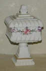 Vintage Westmoreland Roses & Bows Milk Glass Wedding Bowl 10” Hand Painted