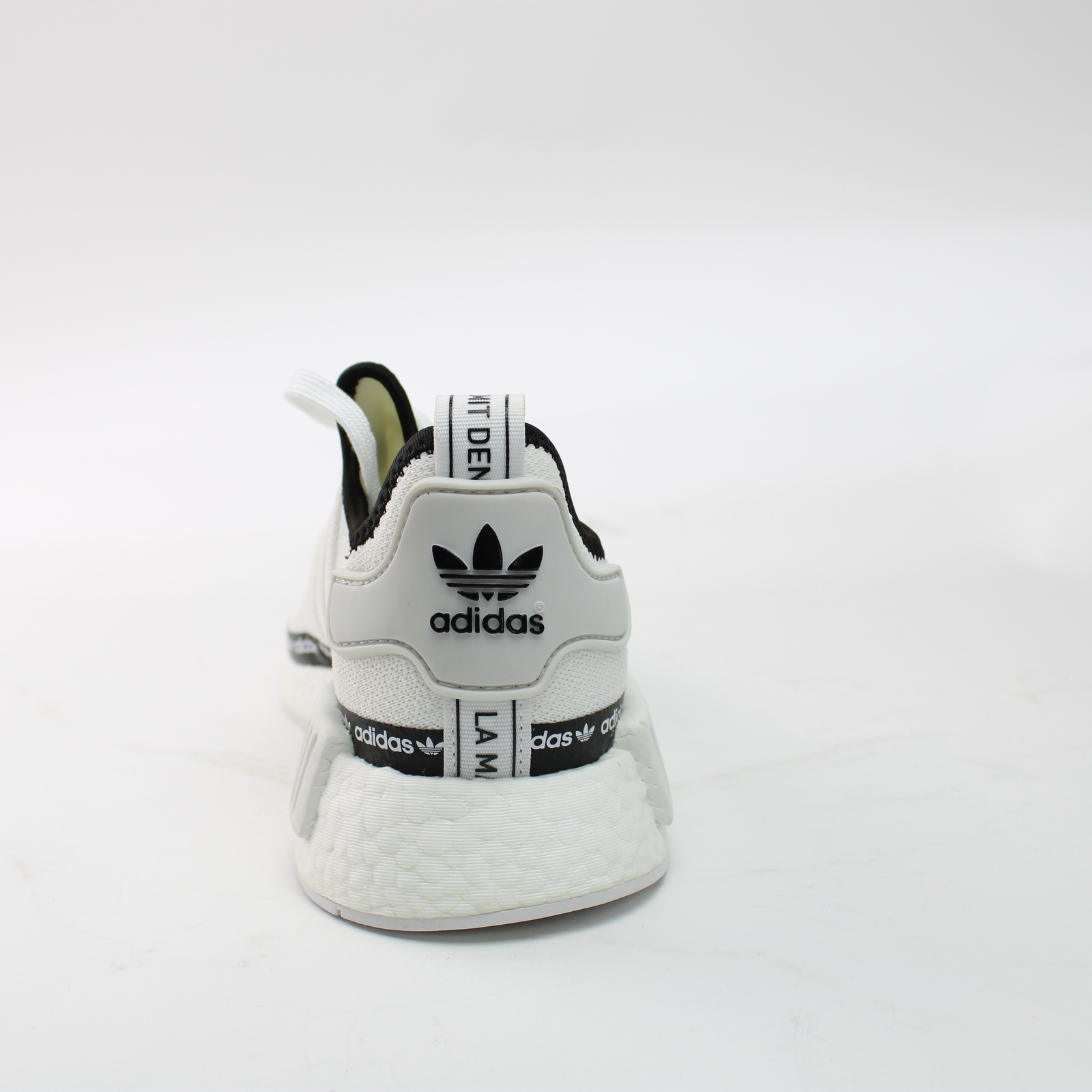 adidas NMD R1 White Tape Logo for sale 