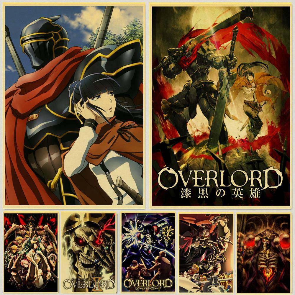 Janpnese Anime Overlord Retro Posters Kraft Wall Paper High Quality Painting Ebay