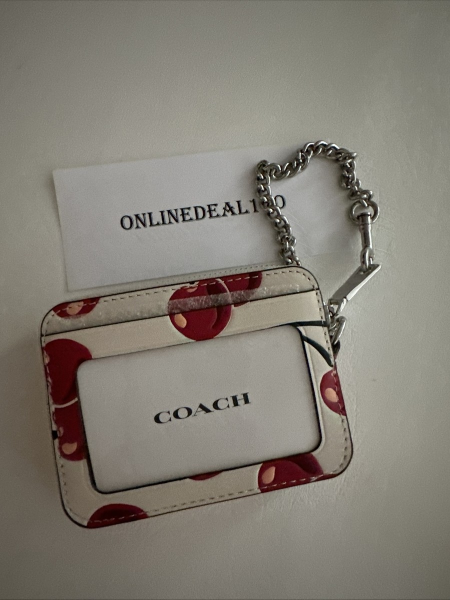 小物 cherry NWT COACH VINTAGE CHERRY RESIN PUFFY HEART BAG CHARM FOB 