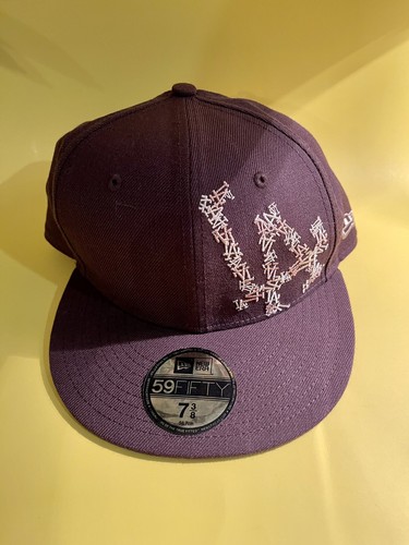 LA Dodgers brown LA baseball cap 7 3/8 Genuine Official 59 fifty New Era