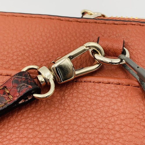 Vince Camuto Crossbody Purse Mani Genuine Leather Bag Cedar Snake-print - Picture 7 of 21
