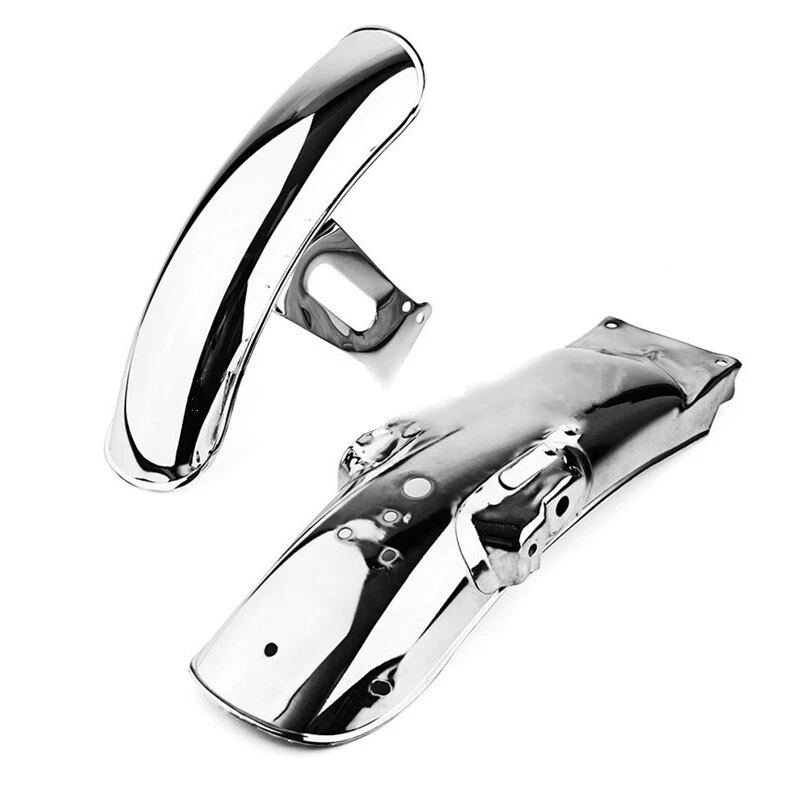 Práctica cubierta de guardabarros de metal retro para guardabarros delantero y trasero para motocicleta Foto 4 de 4