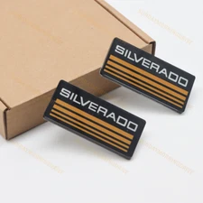2* For SILVERADO EMBLEMS SIDE BODY CAB PICKUP TRUCK BADGES SYMBOL LOGO 1988-98