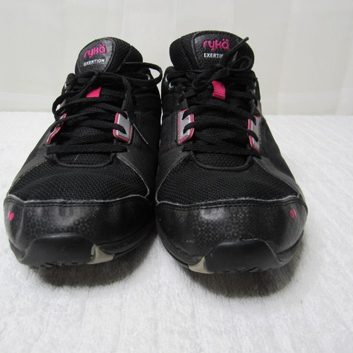 Ryka Exertion Exertion Low Women 11 Wide Running Sneakers Shoes Black Pink - Picture 3 of 12