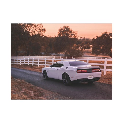Dodge Challenger High Resolution Museum Quality Horizontal Canvas Print #002 - Picture 3 of 10