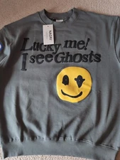 Lucky Me I See Ghosts Saintward, Sinnerward Medium Official Merchandise. Gray 🩶
