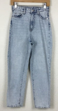 Denim Vintage Women  s Jeans Size 2 Light Blue Washed Cotton High Waisted