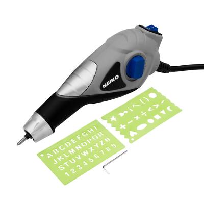 Neiko 10576A Handheld Electric Engraver,120 Volts|Tungsten Carbide Tip | Letter 