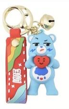 NEW Care Bear Grumpy Bear Keychain Bag Charm Keyring Clip