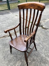 Vintage Holzstuhl, Restauriert, 1950er