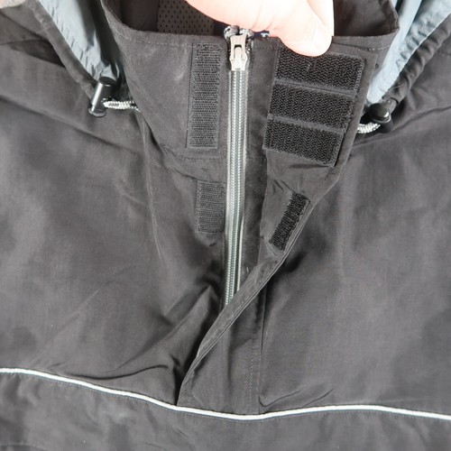 Chaqueta Pullover De Colección Y2K Gap Anorak Utility Con Capucha Nylon Para Hombre Pequeña S Negra - Imagen 8 de 14