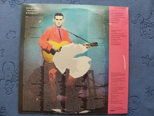George Jones...Heartaches & Hangovers....Country Orig LP 1984 - Foto 3 di 3